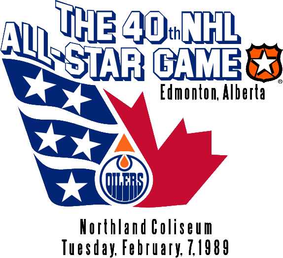 NHL All-Star Game 1988-1989 Logo vinyl decal